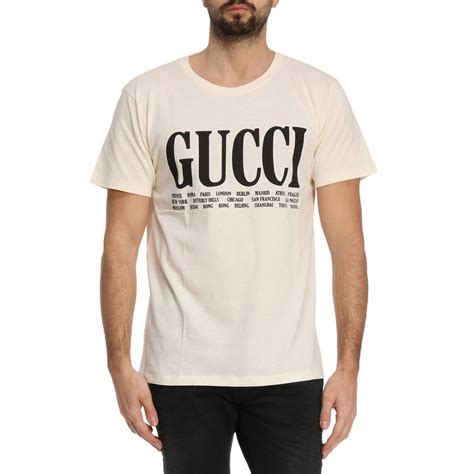 gucci cream t shirt|gucci t shirt men's outlet.